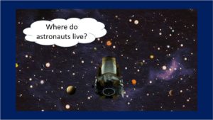 Space image "Where do astronauts live?"
