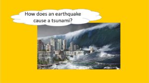 how does an earthquake cause a tsunami?